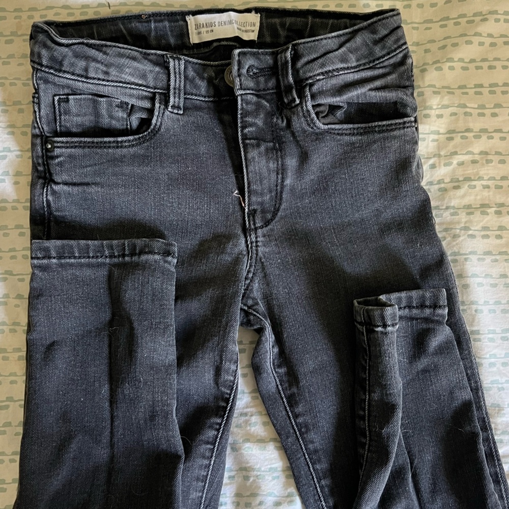 Boys Zara Charcoal Denim skinny jeans